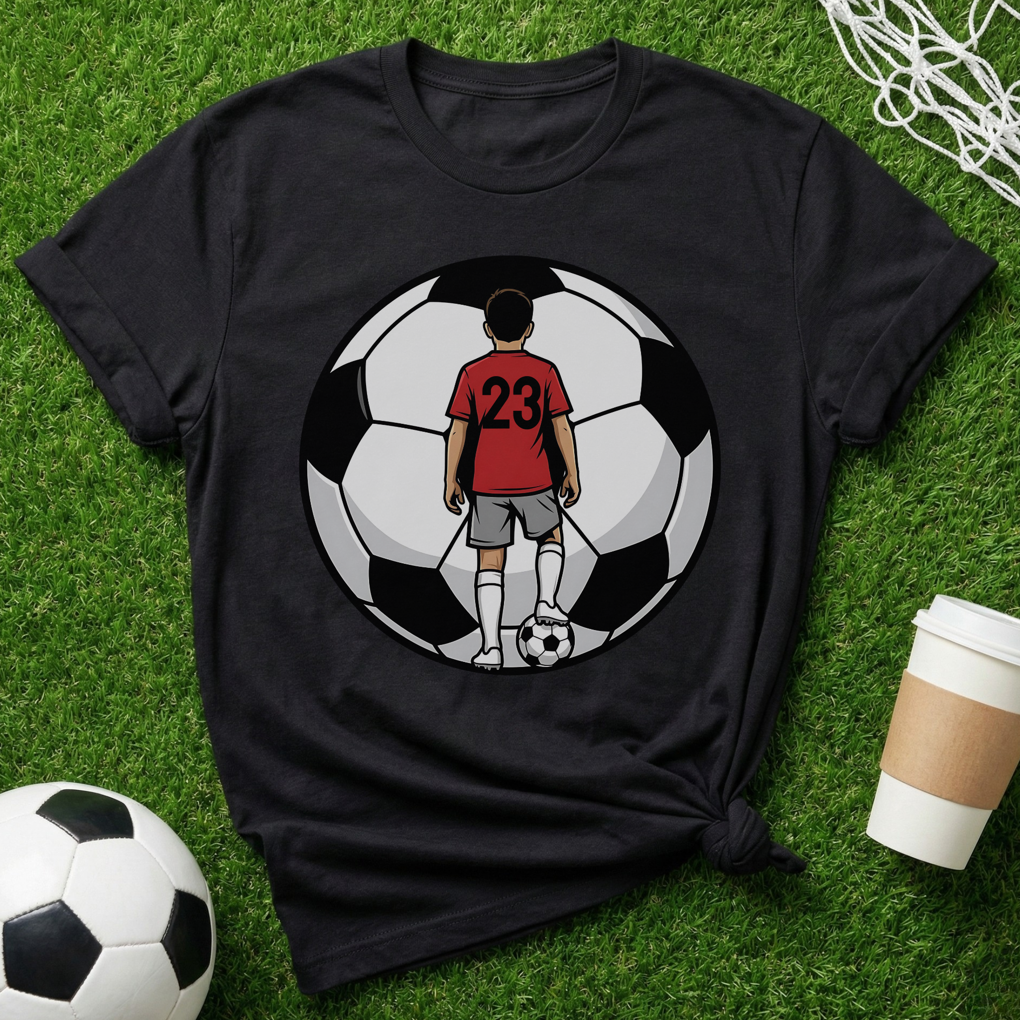 Personalized Number Soccer Mom T-Shirt