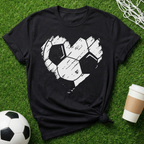 Soccer Ball Heart T-Shirt