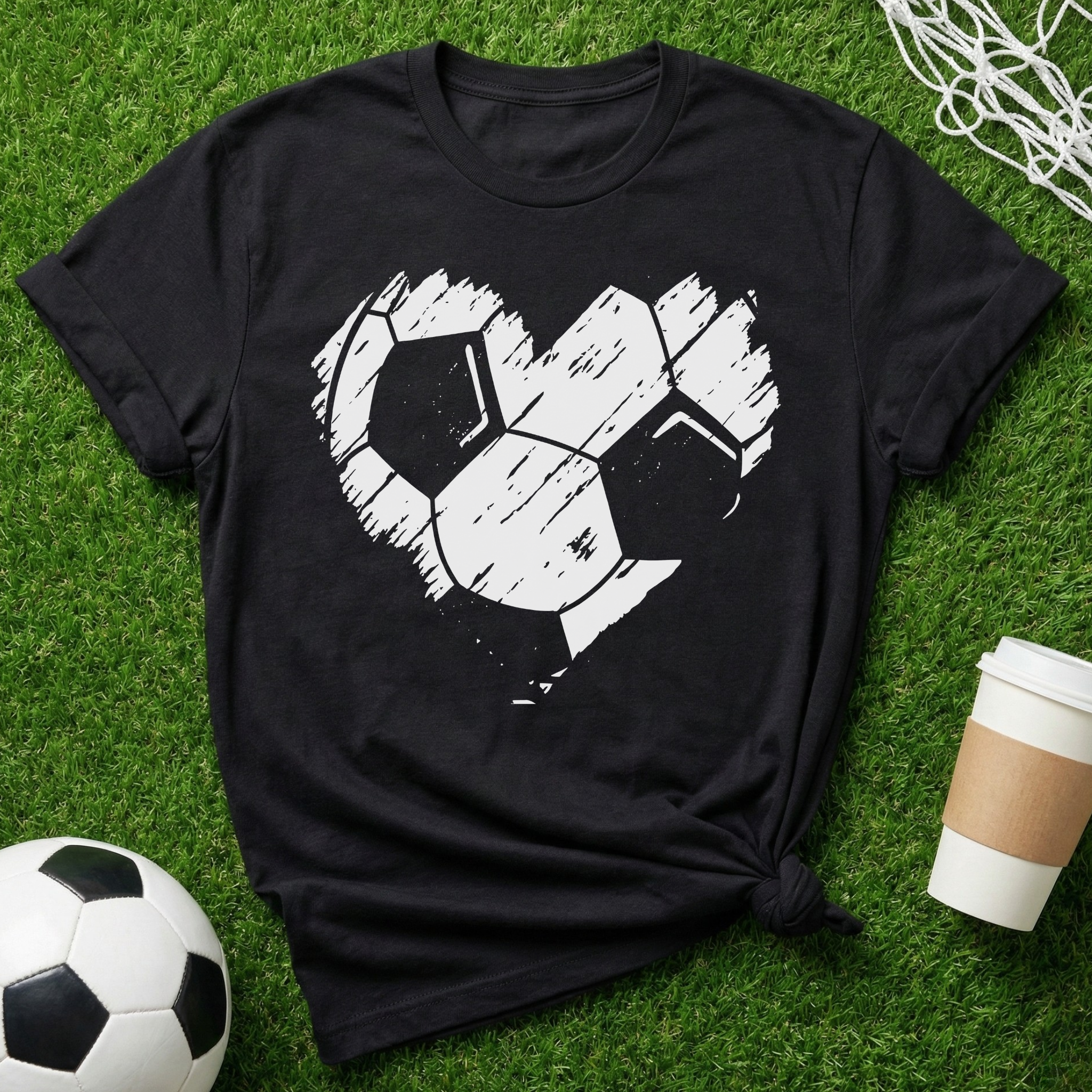 Soccer Ball Heart T-Shirt