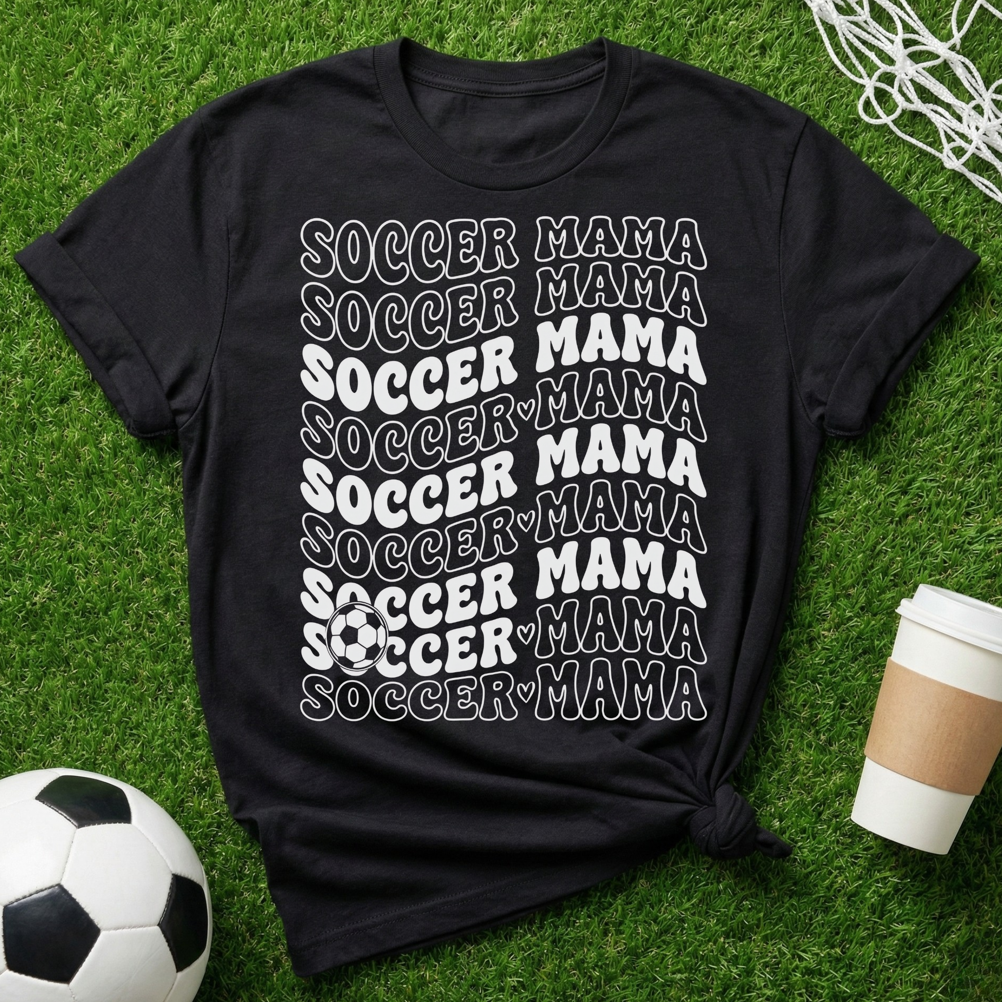 Soccer Mama Groovy T-Shirt