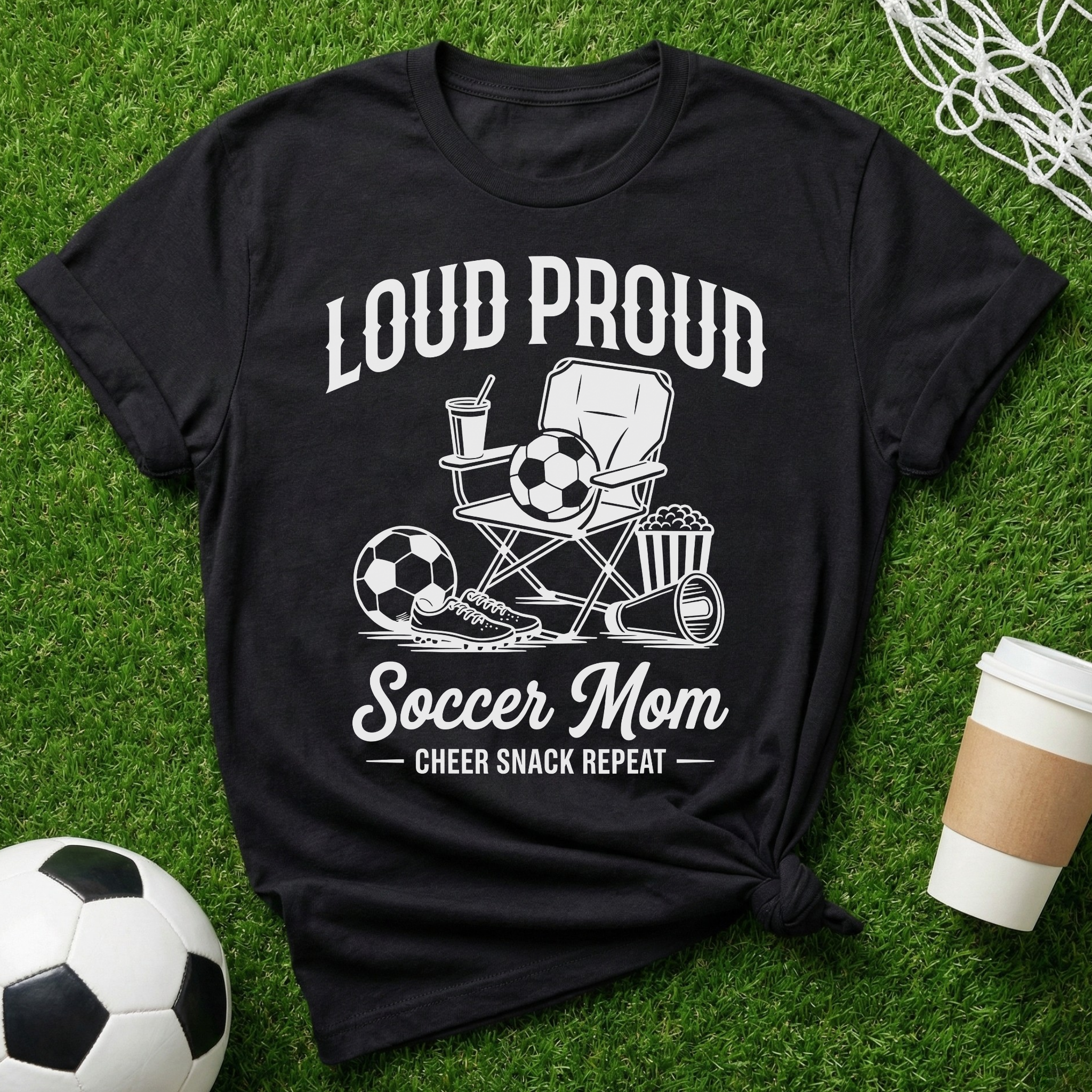 Loud Proud Soccer Mom T-Shirt