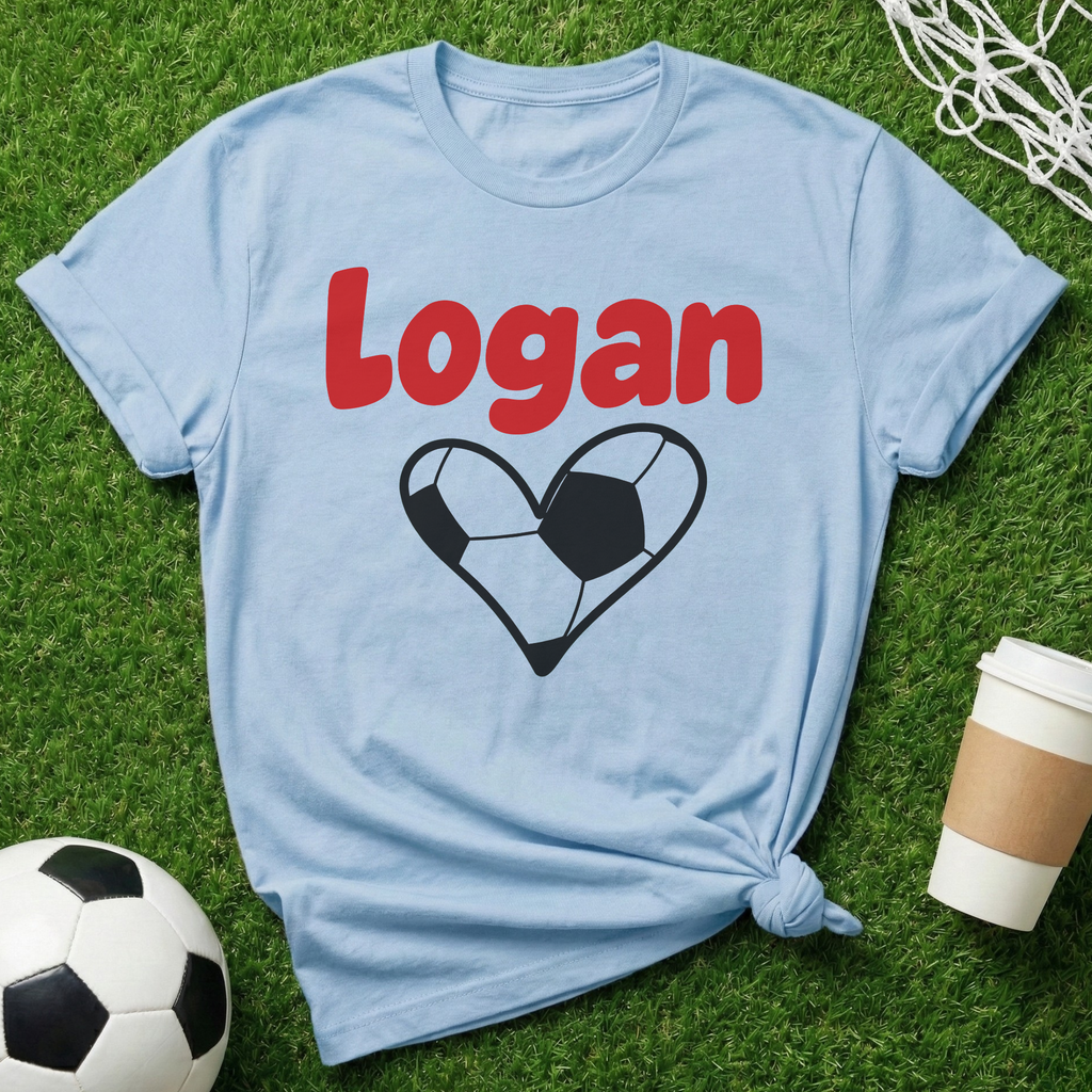 Personalized Name Soccer Mom T-Shirt
