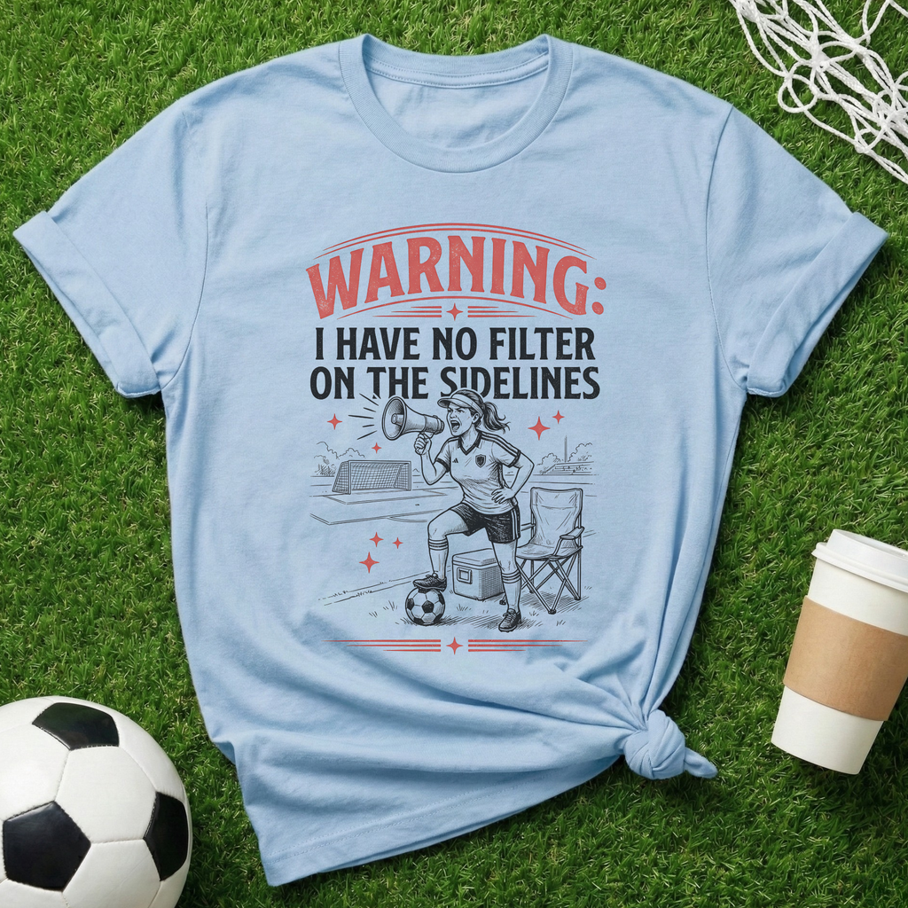 Warning Soccer T-Shirt