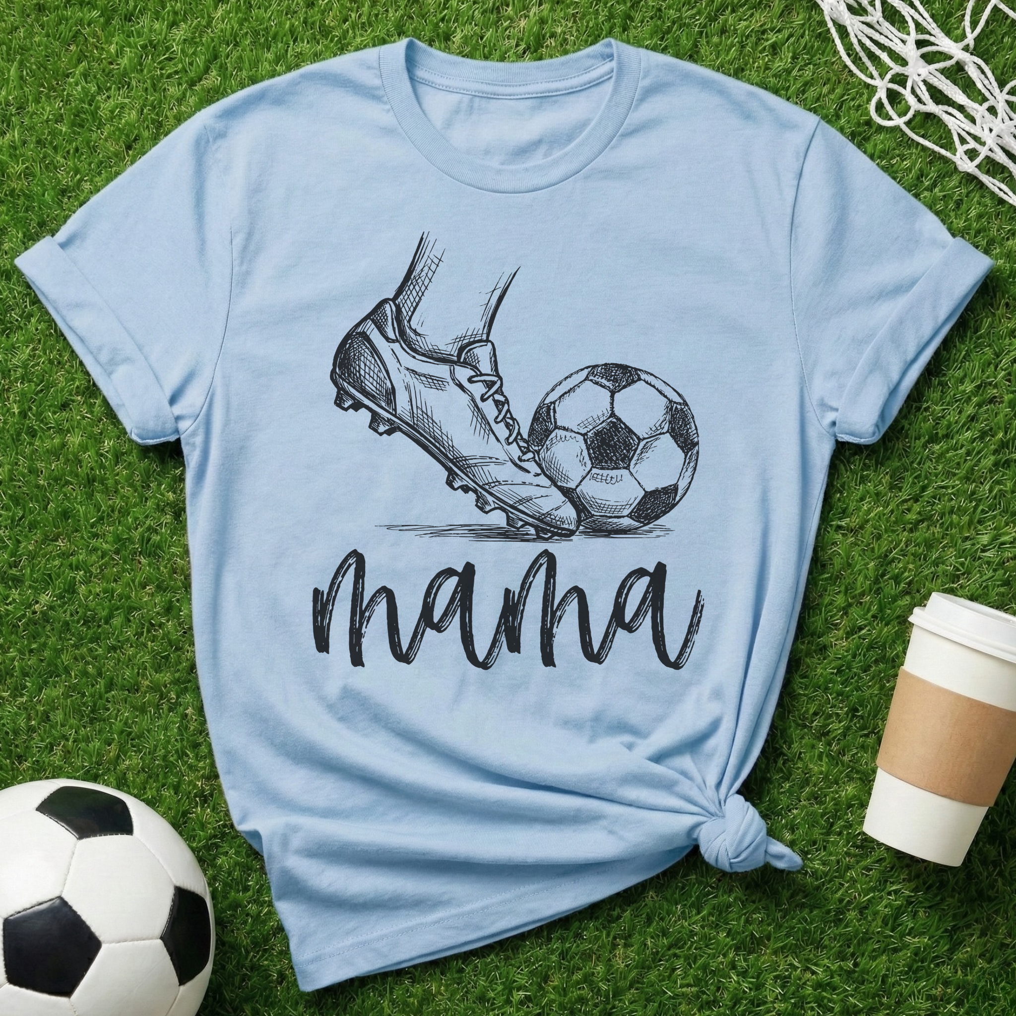 Mama Soccer Ball T-Shirt