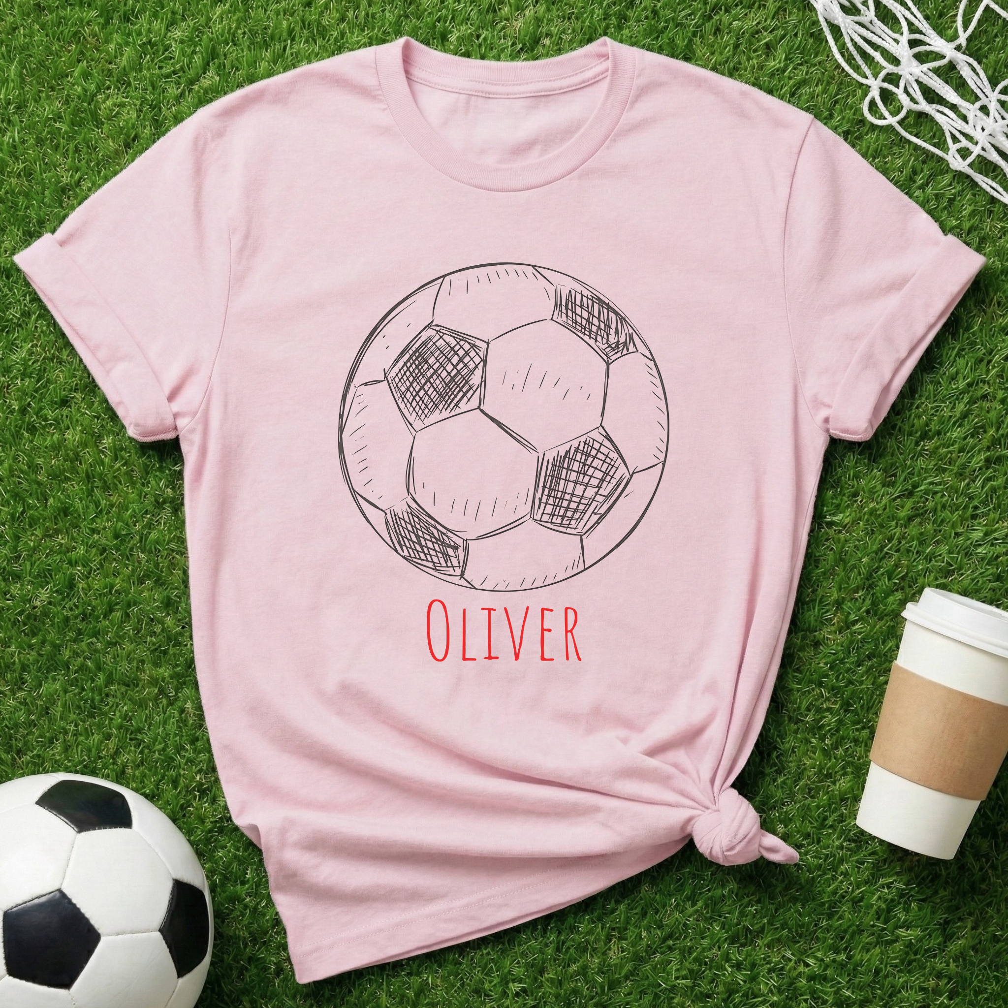 Personalized Name Soccer Mom T-Shirt