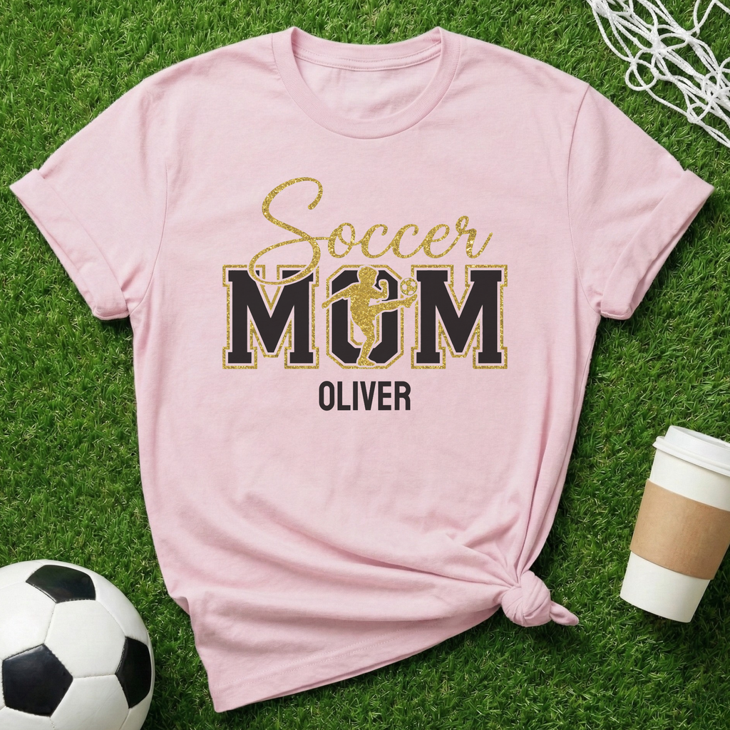 Personalized Soccer Mom T-Shirt