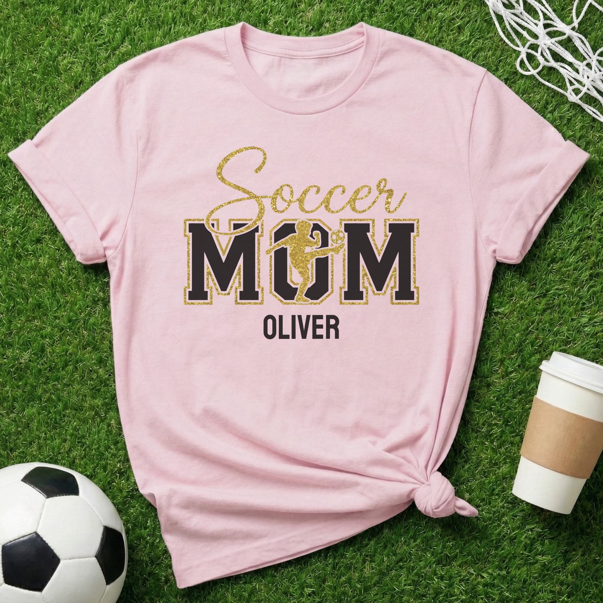 Personalized Soccer Mom T-Shirt