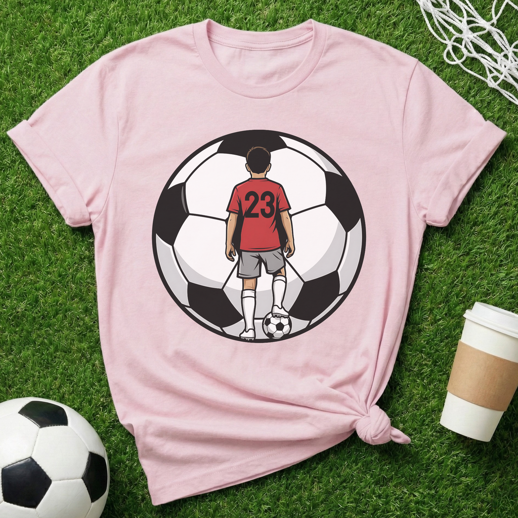 Personalized Number Soccer Mom T-Shirt