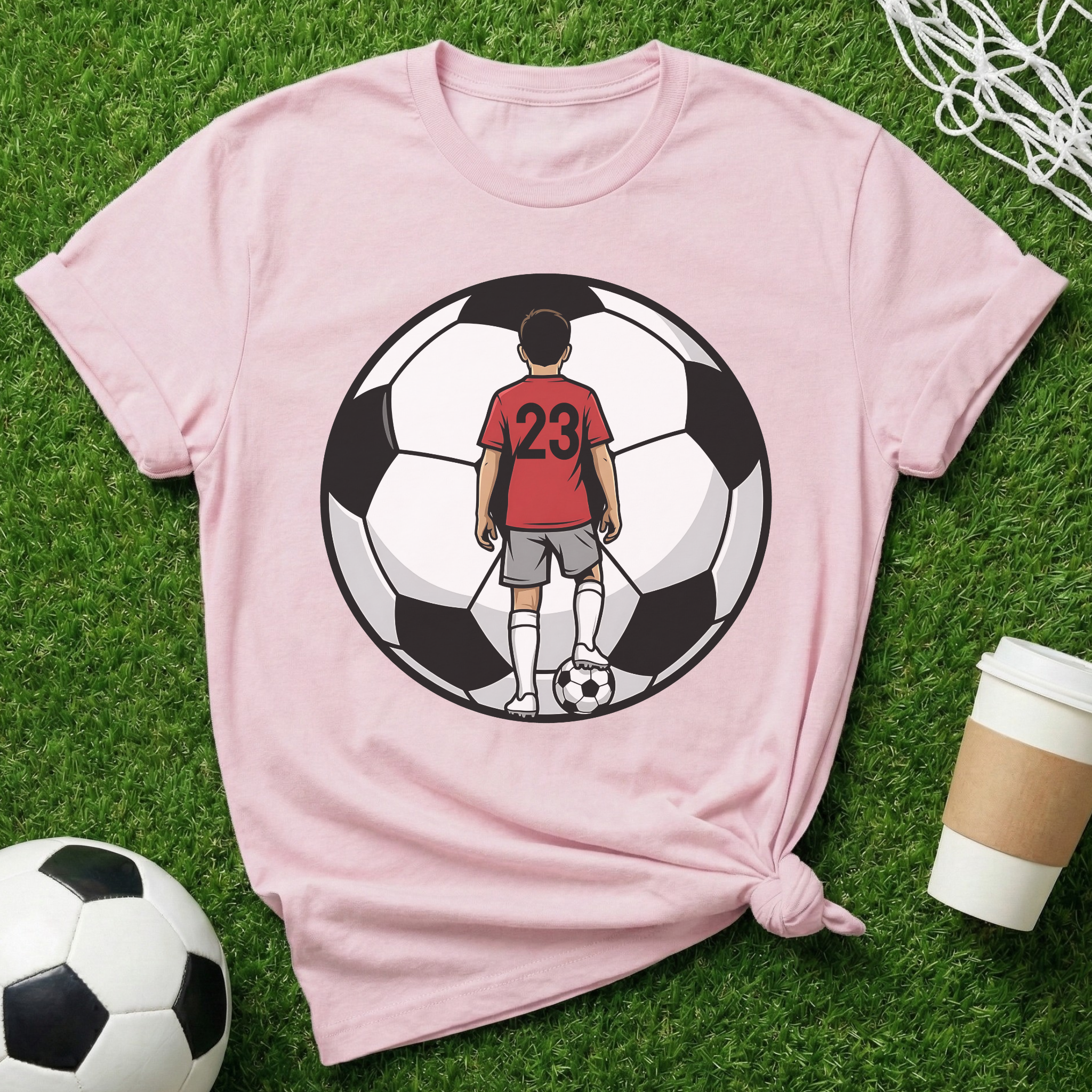 Personalized Number Soccer Mom T-Shirt