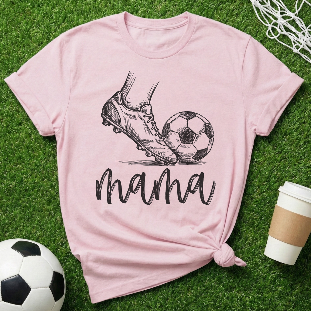 Mama Soccer Ball T-Shirt