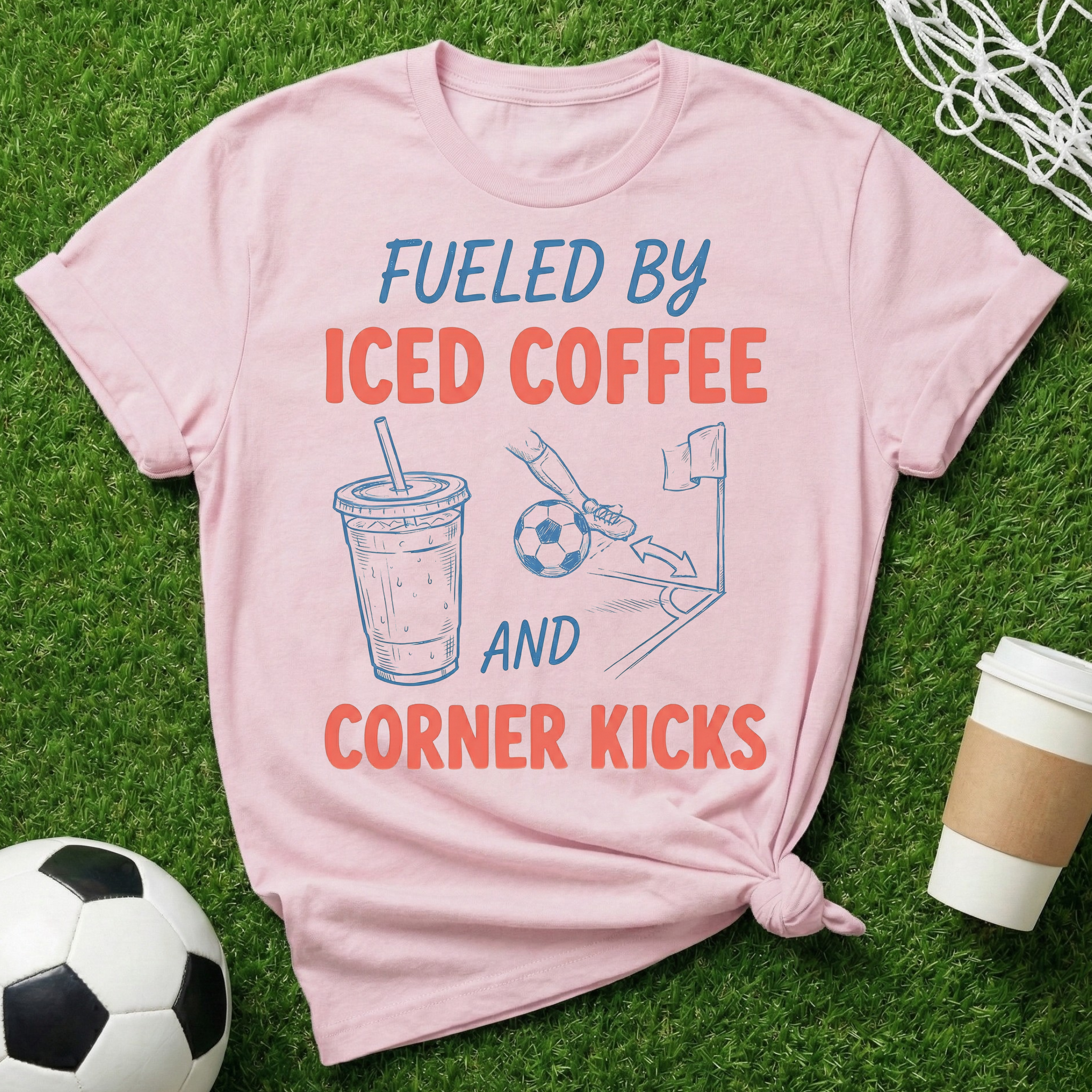 Iced Coffee Soccer Mom T-Shirt
