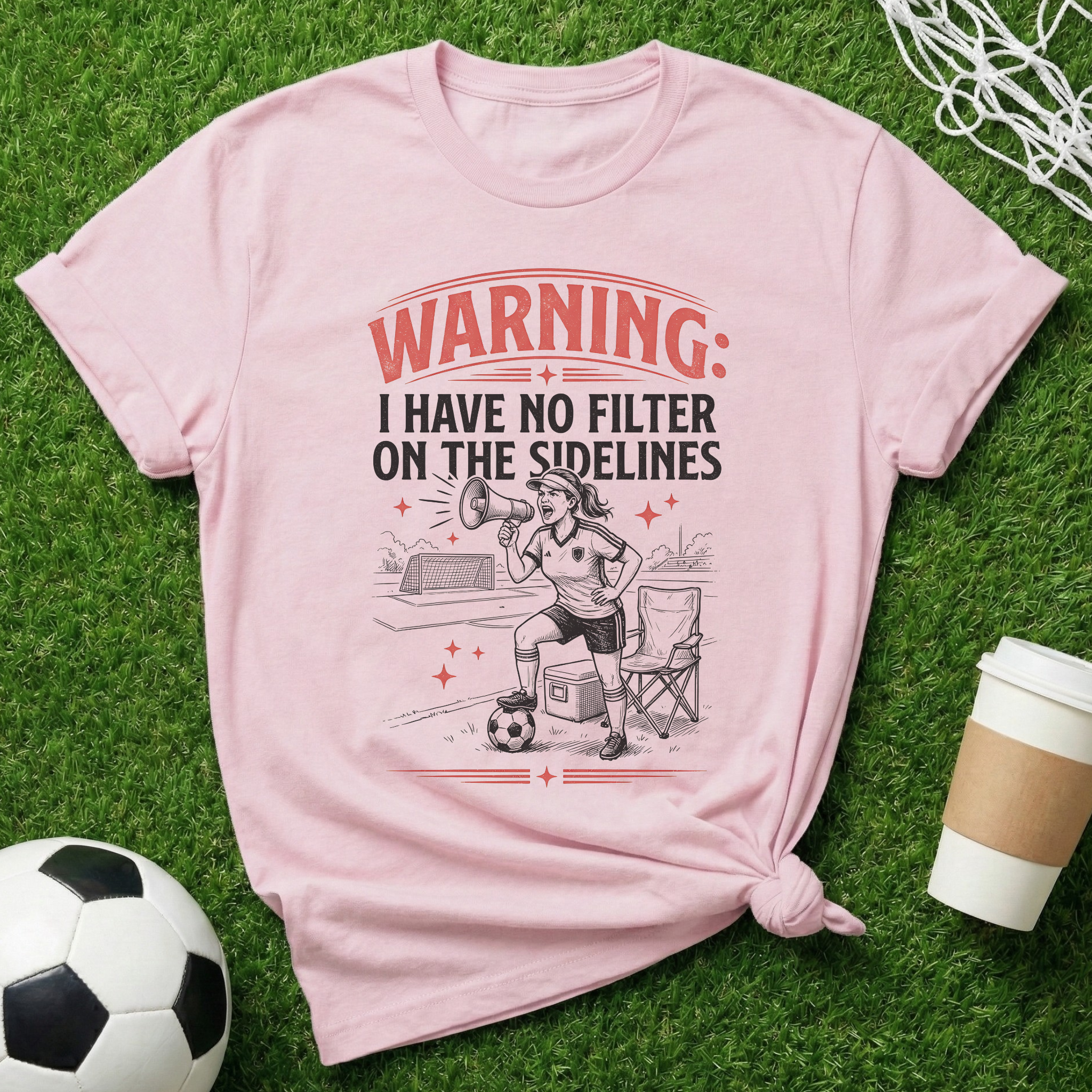 Warning Soccer T-Shirt
