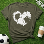 Soccer Ball Heart T-Shirt