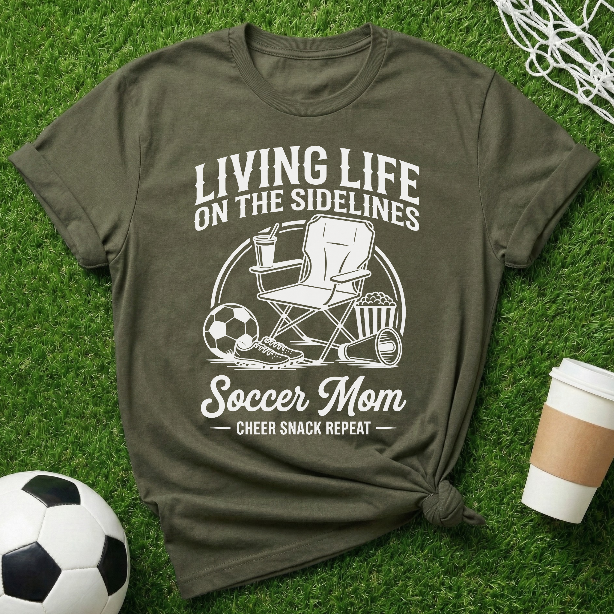 Sideline Soccer Mom T-Shirt