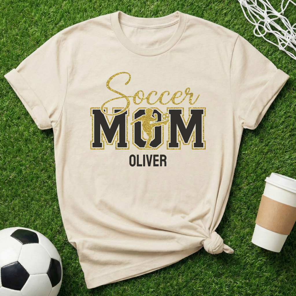 Personalized Soccer Mom T-Shirt
