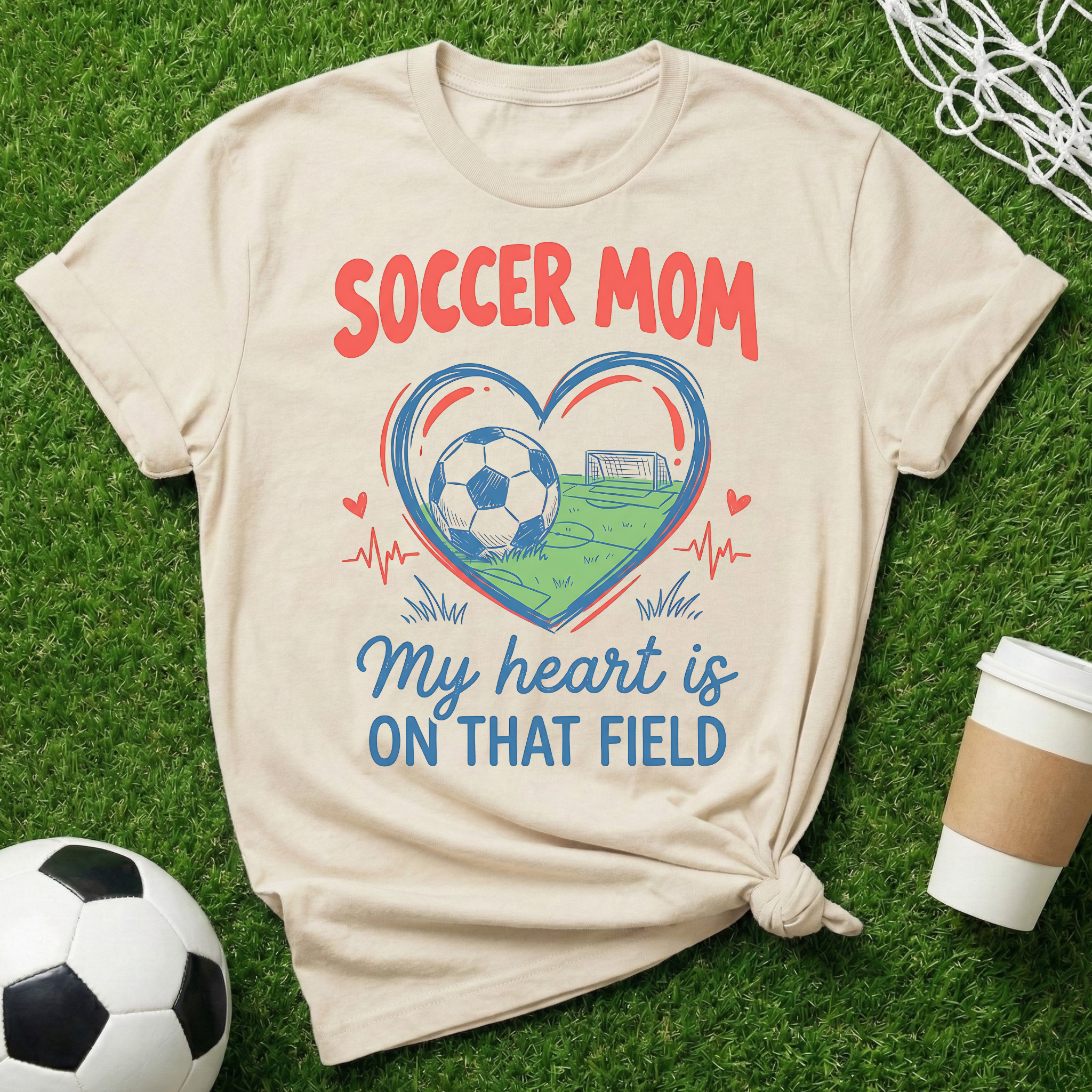 Soccer Mom Heart T-Shirt