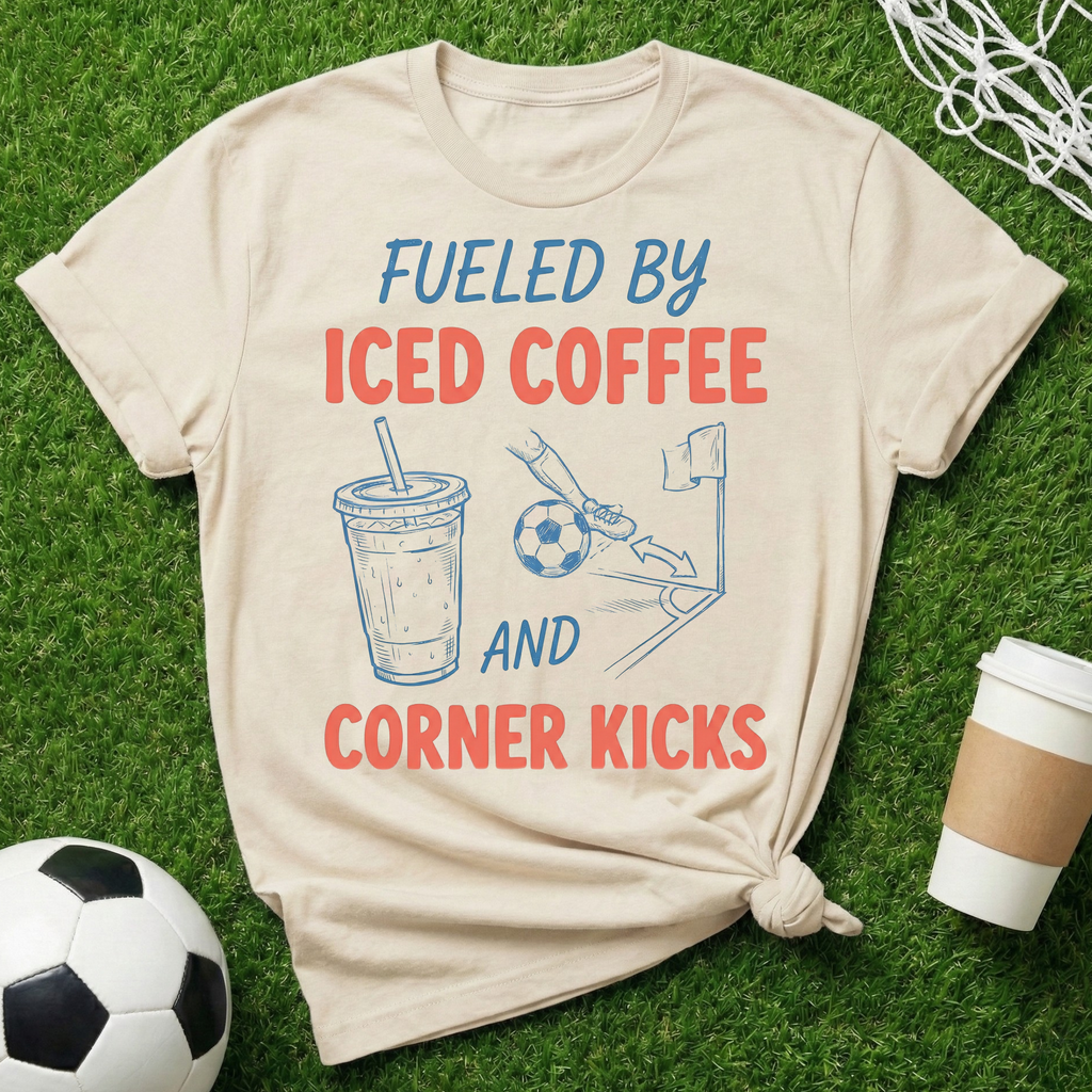 Iced Coffee Soccer Mom T-Shirt