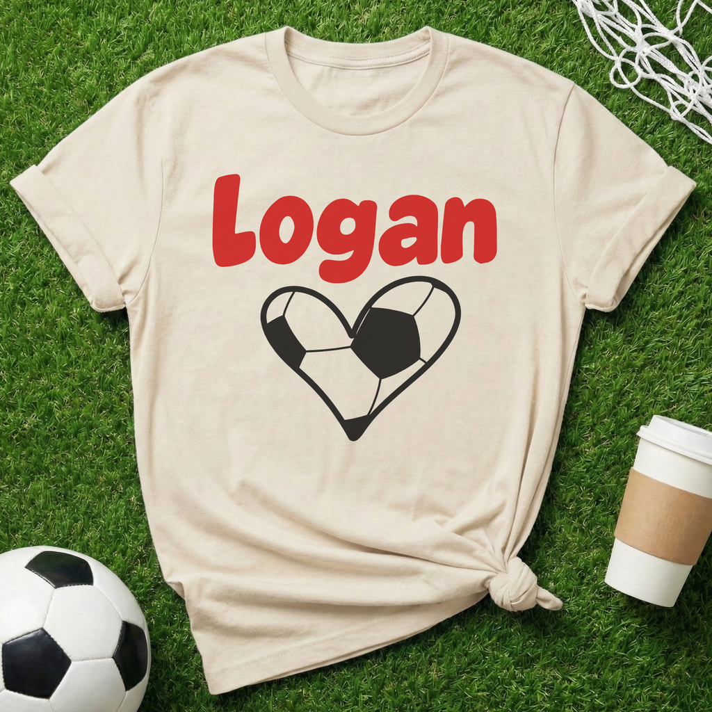 Personalized Name Soccer Mom T-Shirt