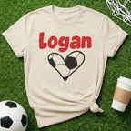 Personalized Name Soccer Mom T-Shirt