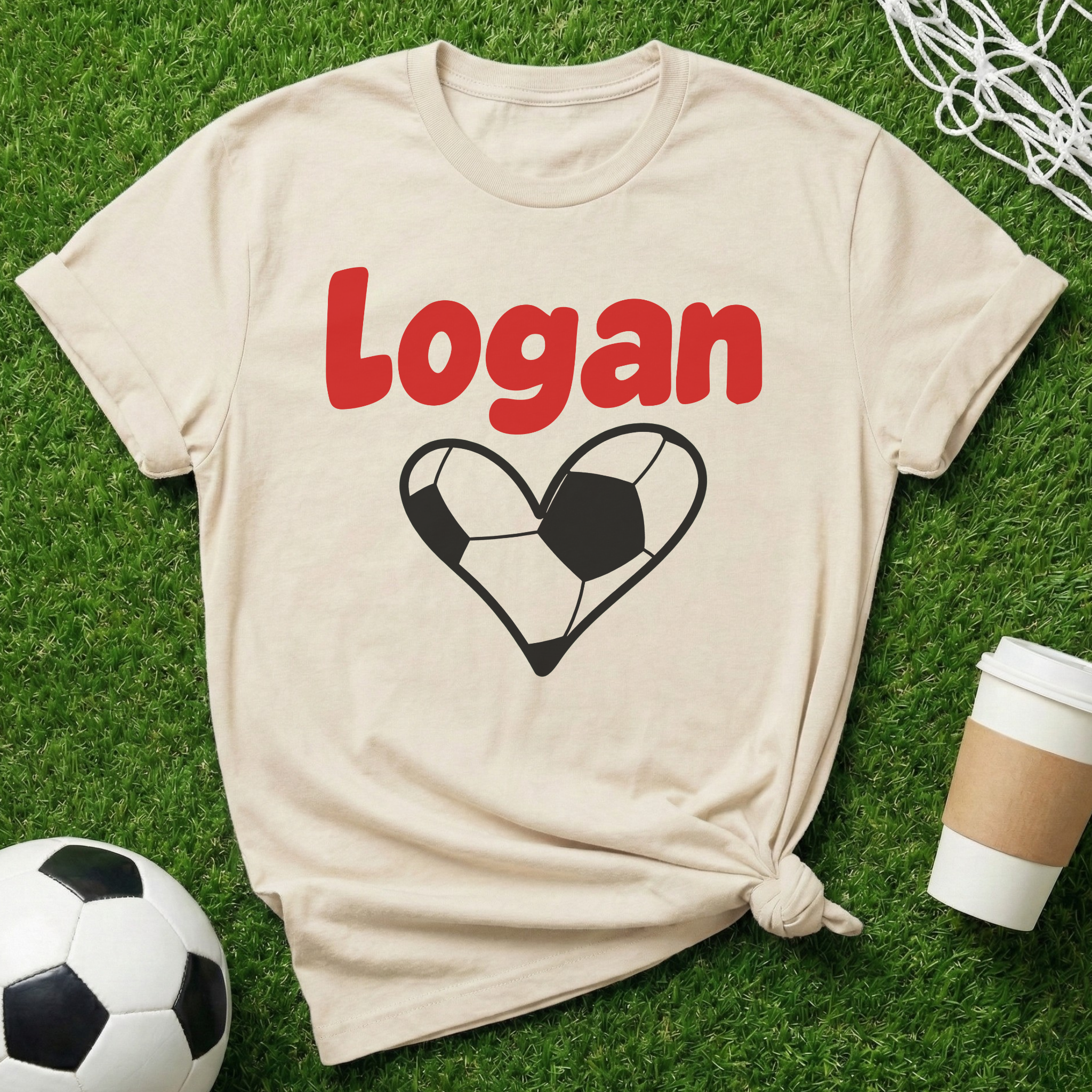 Personalized Name Soccer Mom T-Shirt