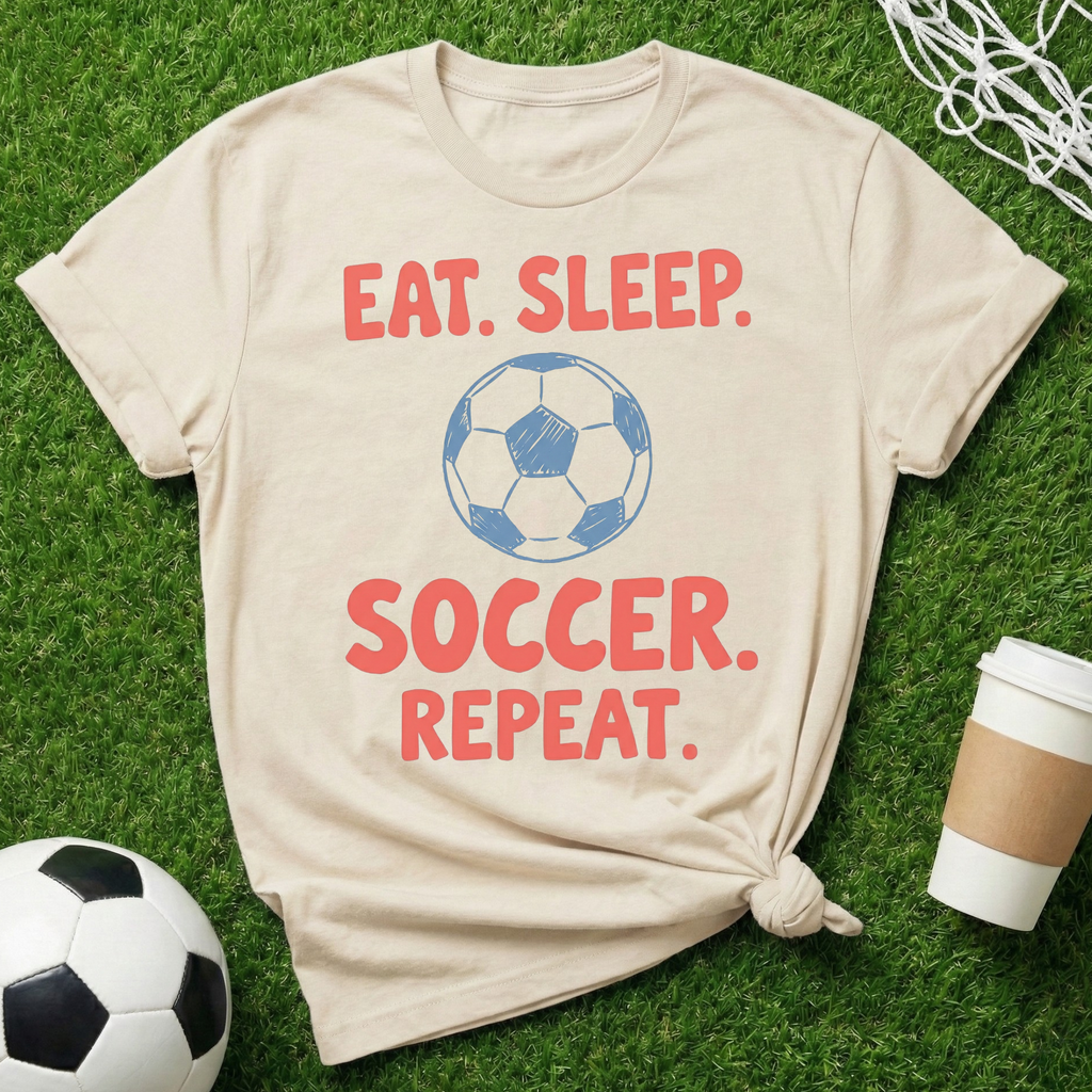 Eat.Sleep.Soccer.Repeat. T-Shirt
