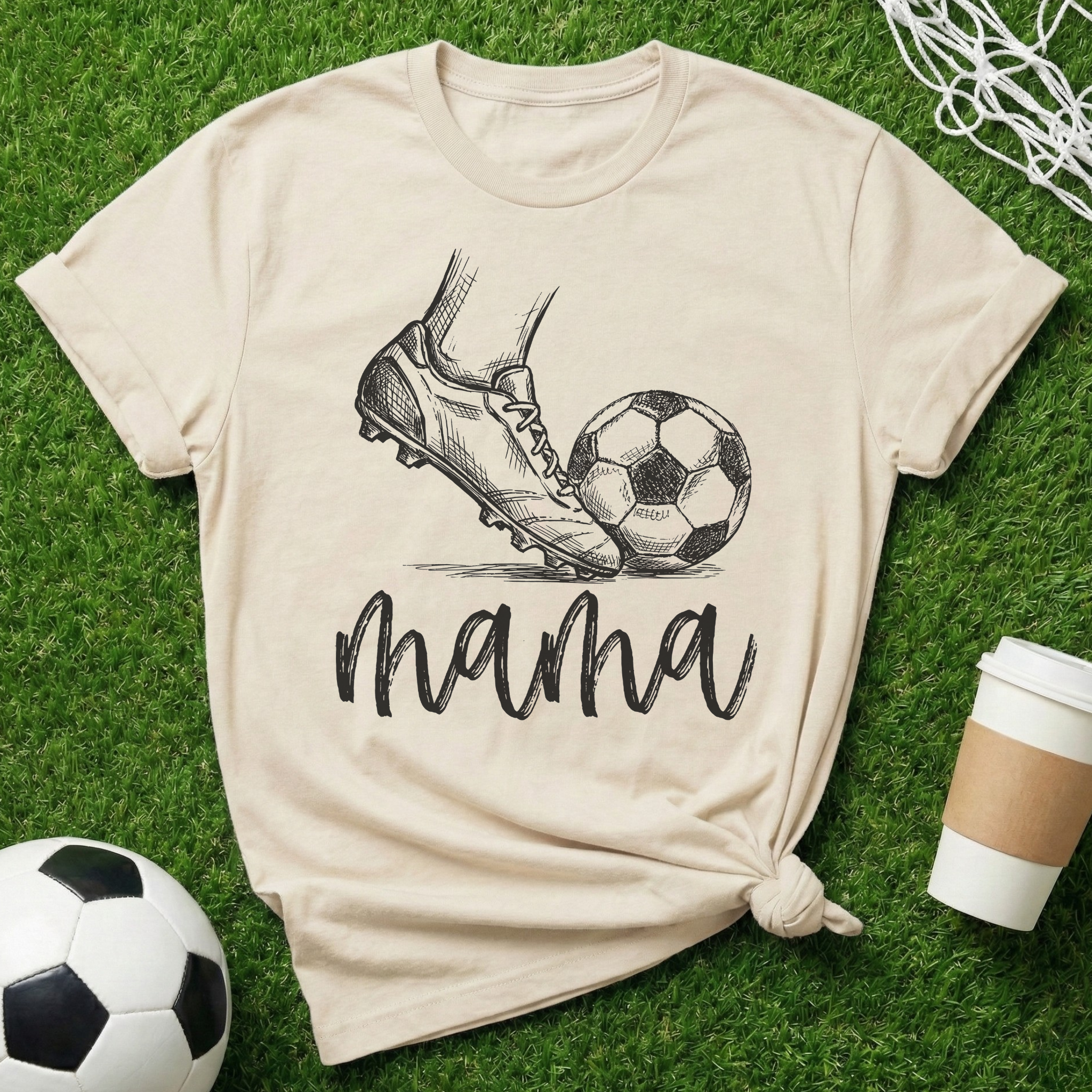 Mama Soccer Ball T-Shirt