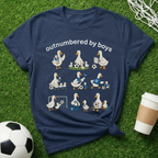 Outnumbered by boys Goose T-Shirt