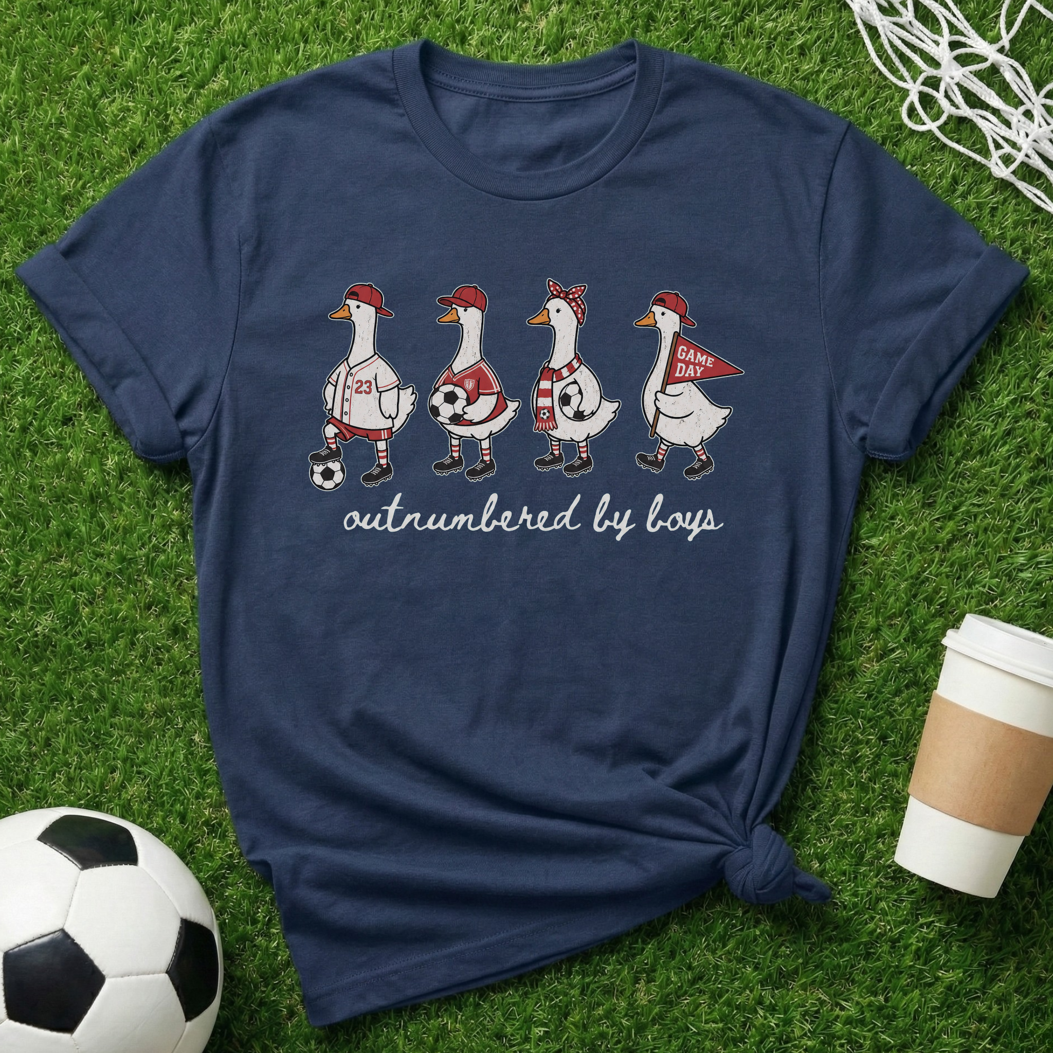 Outnumbered by boys Geese T-Shirt