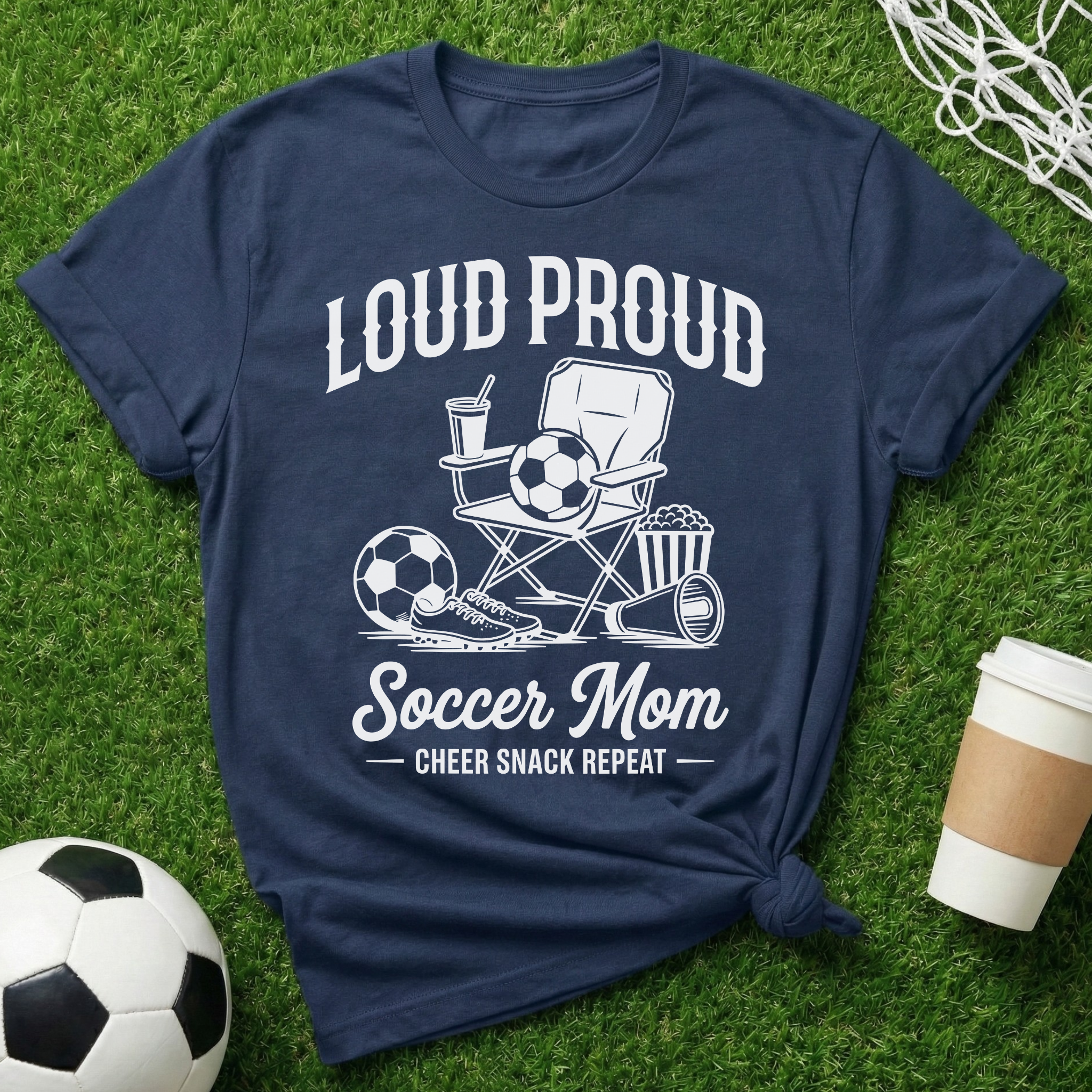 Loud Proud Soccer Mom T-Shirt