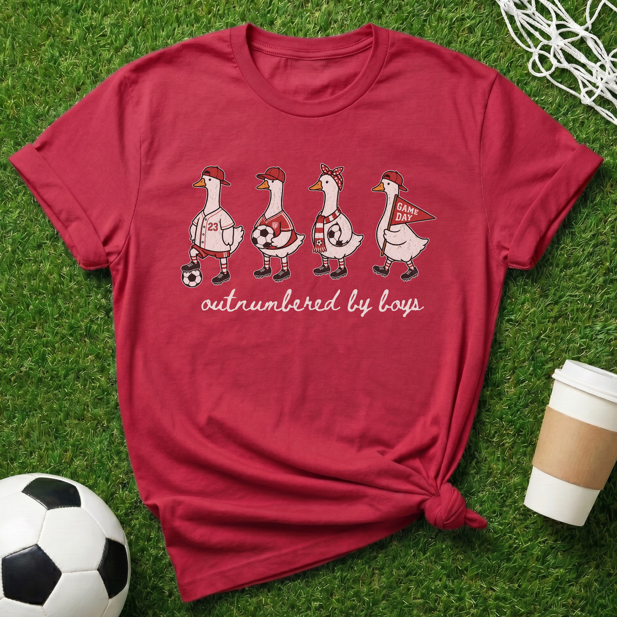 Outnumbered by boys Geese T-Shirt