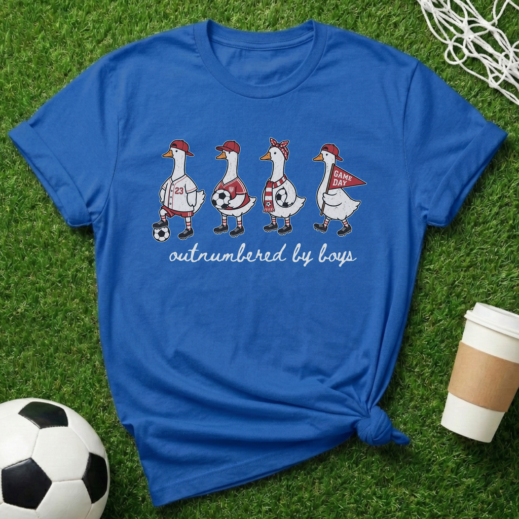 Outnumbered by boys Geese T-Shirt