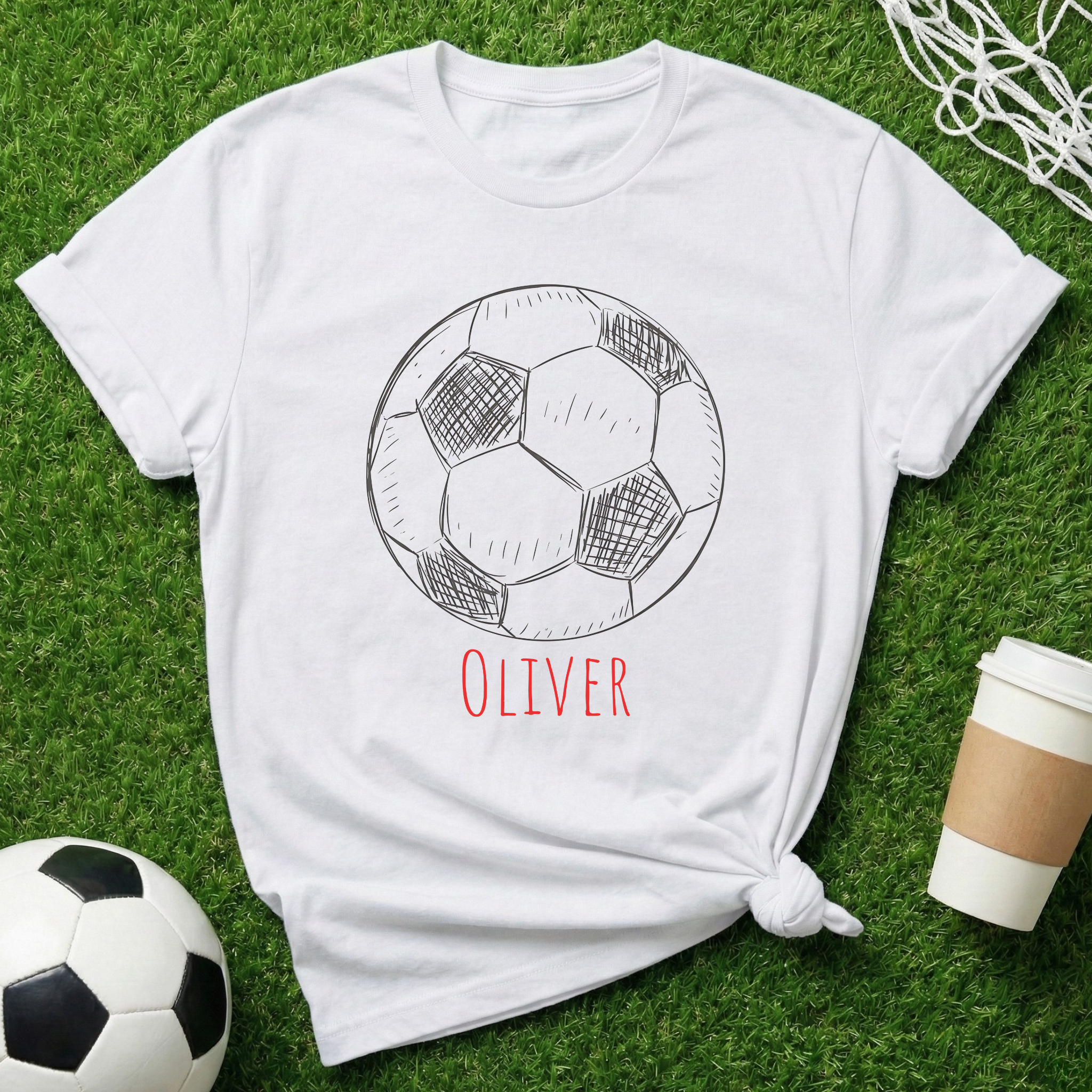 Personalized Name Soccer Mom T-Shirt