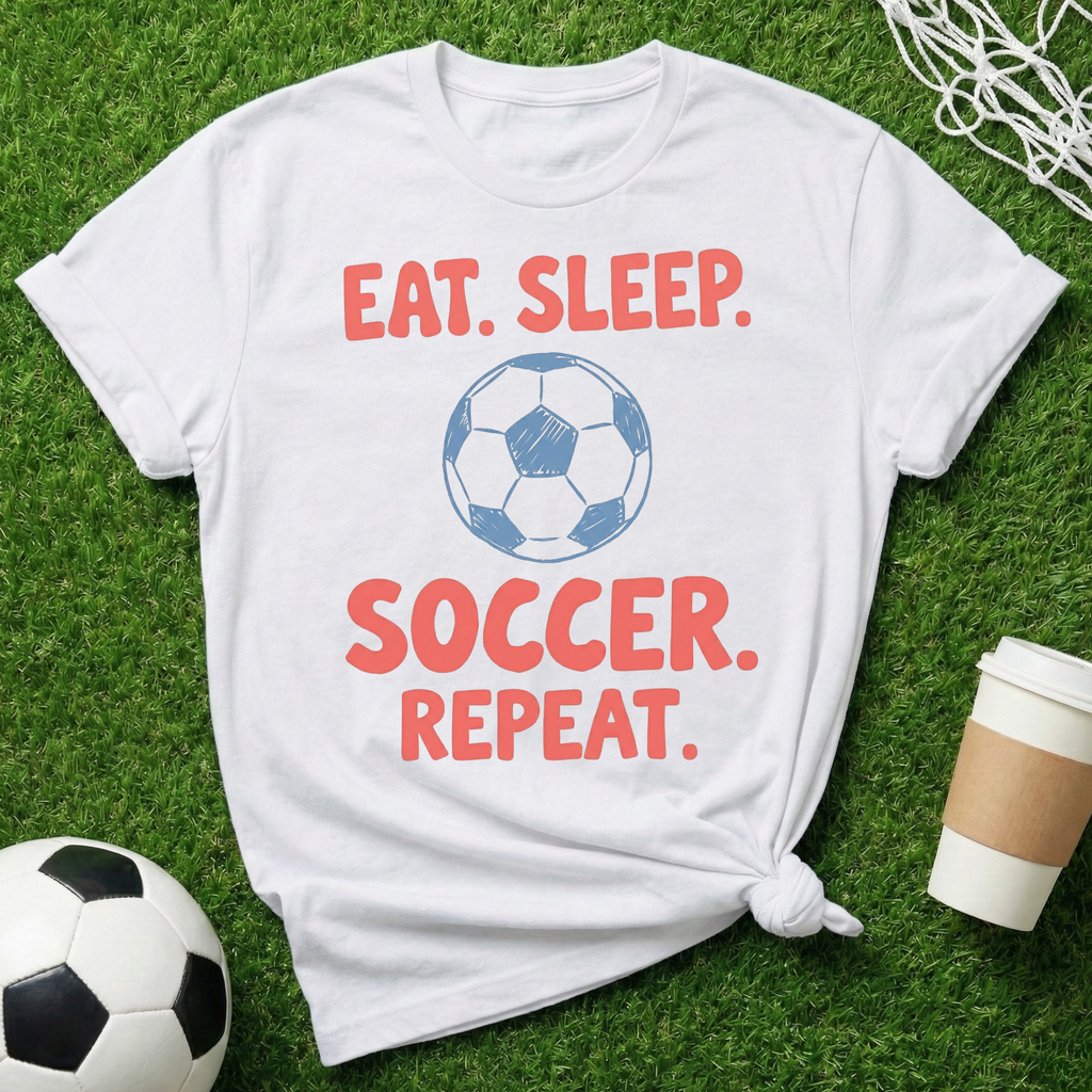 Eat.Sleep.Soccer.Repeat. T-Shirt