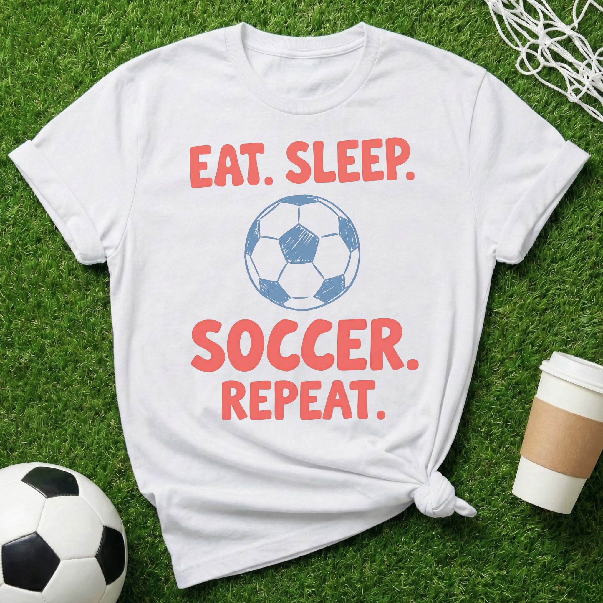 Eat.Sleep.Soccer.Repeat. T-Shirt
