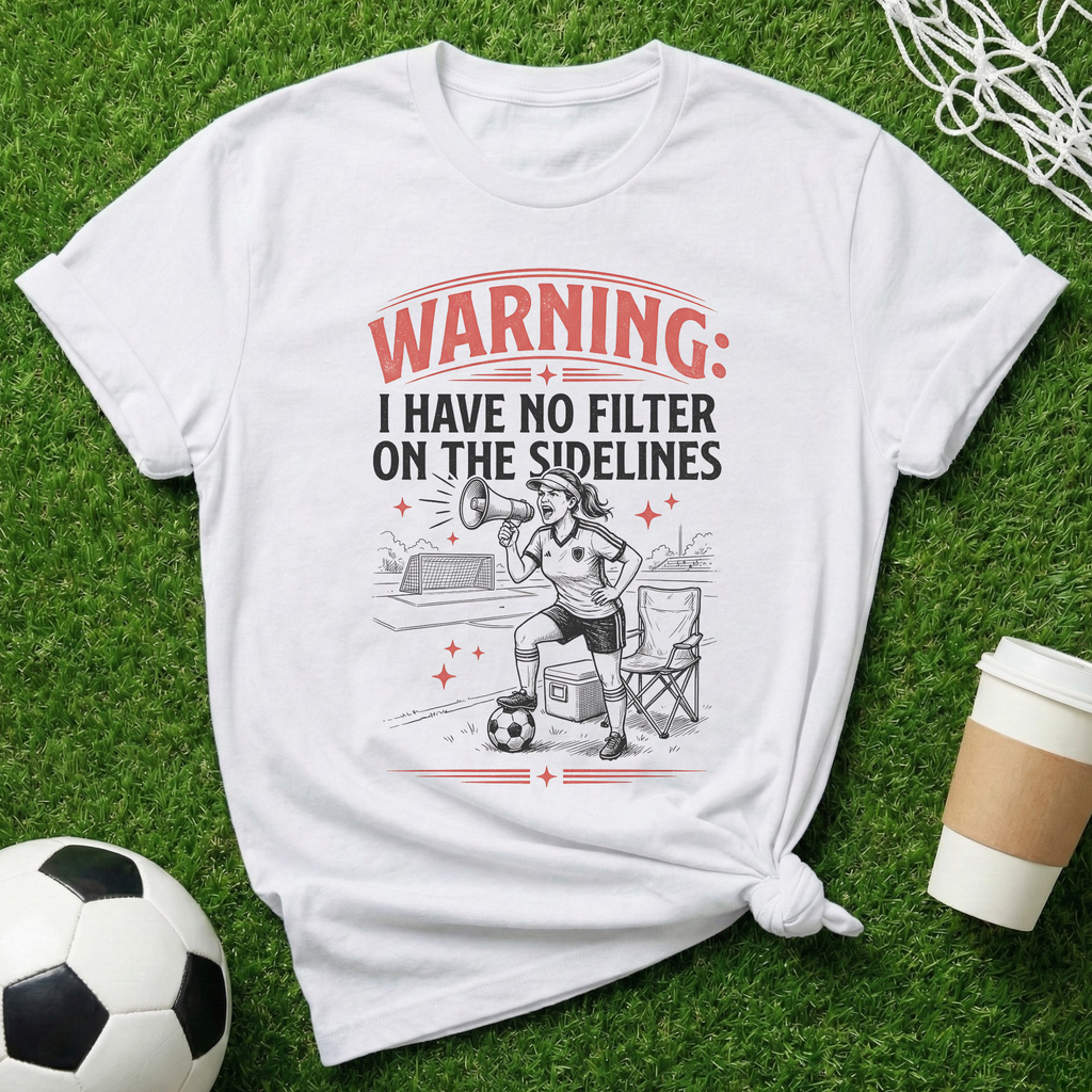 Warning Soccer T-Shirt