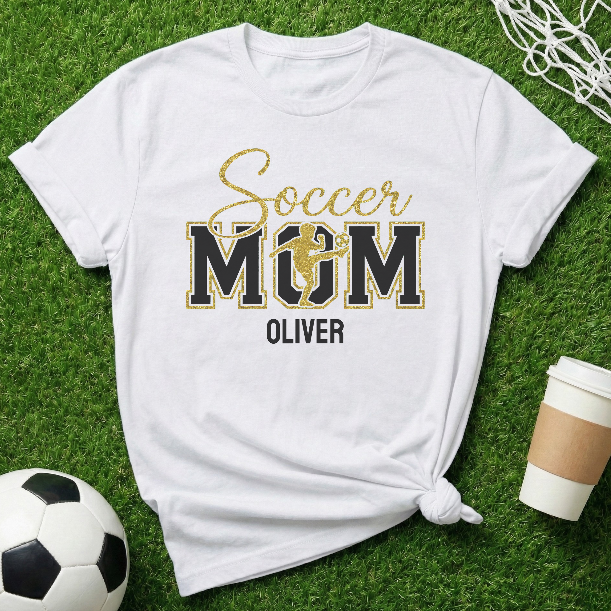 Personalized Soccer Mom T-Shirt