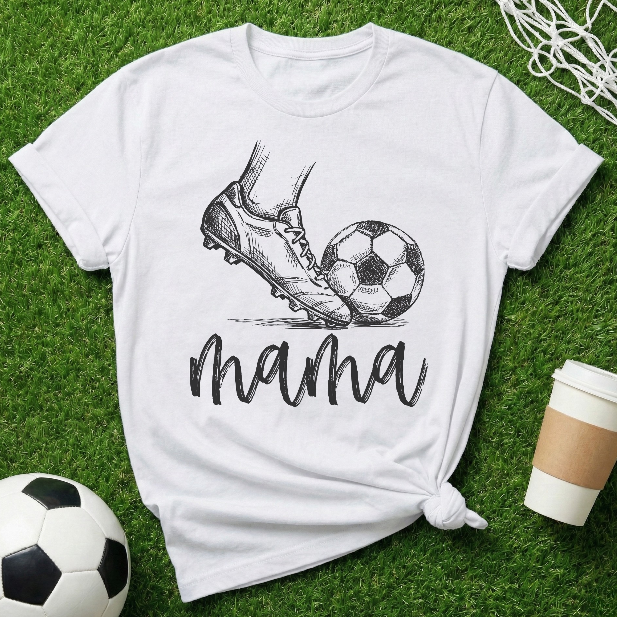 Mama Soccer Ball T-Shirt