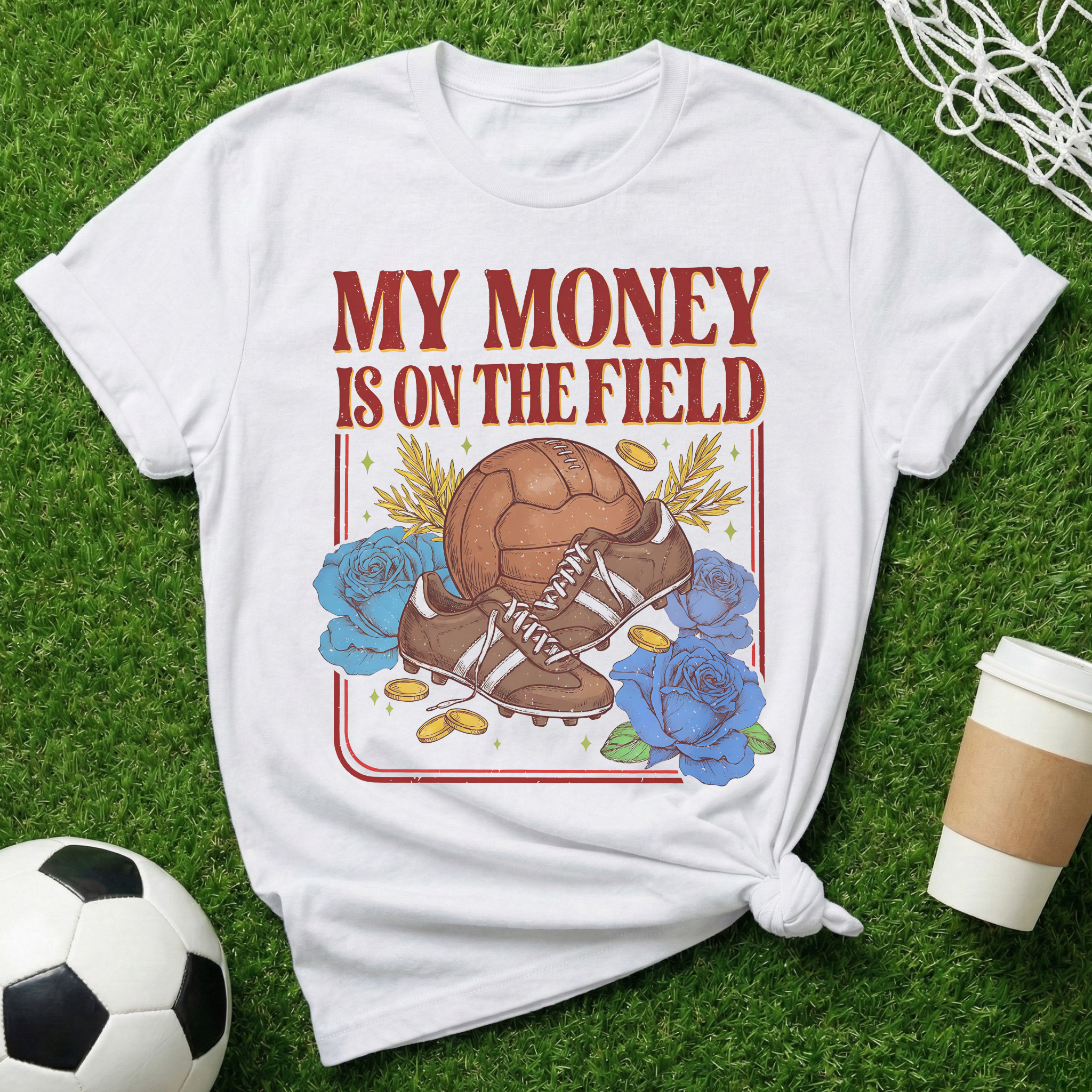 Vintage Soccer Money T-Shirt